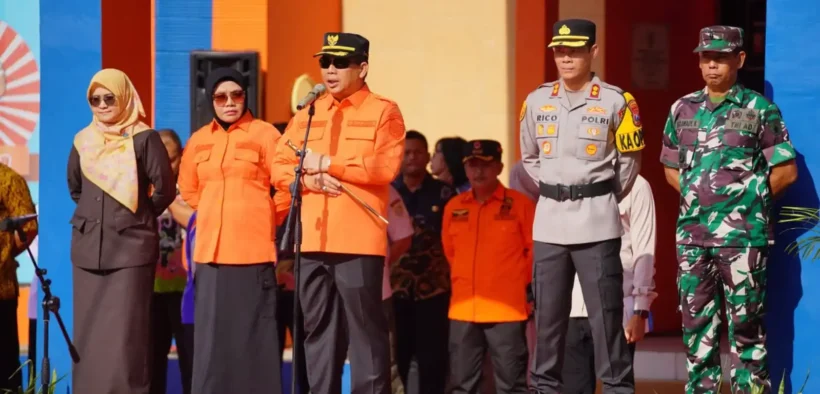 Pemerintah Kota (Pemkot) Probolinggo menggelar Apel Kesiapsiagaan Bencana Hidrometeorologi di halaman kantor BPBD Kota Probolinggo, Kamis (30/10/2025).