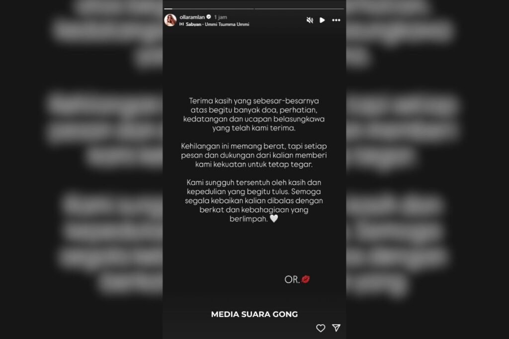 kondisi Olla Ramlan setelah