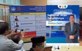 Dari 3 Kandidat, Prof Rusdi Nur keluar sebagai pemenang Pemilihan Direktur (Pildir) Politeknik Negeri Ujung Pandang (PNUP) periode 2025–2029