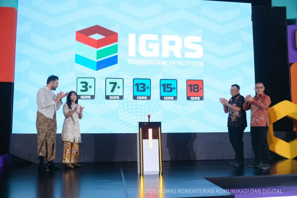 Pemerintah melalui Komdigi resmi meluncurkan Indonesia Game Rating System (IGRS) untuk membatasi akses game untuk anak berdasarkan usia