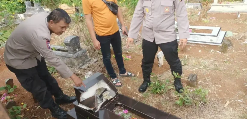 Polisi Selidiki Kasus pembongkaran Makam di bantur oleh OTK