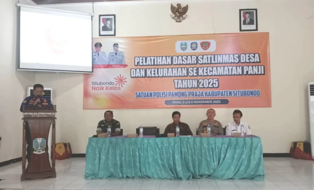 Satpol PP Situbondo Beri Pembekalan Dasar untuk Anggota Satlinmas Kecamatan Panji