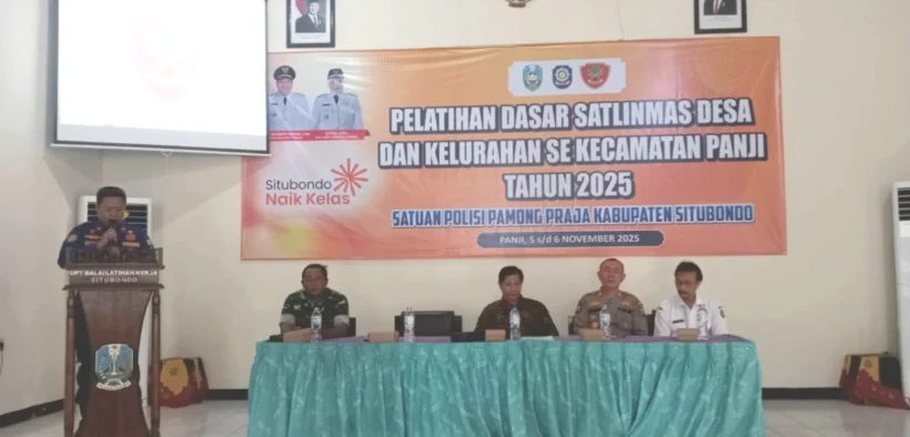 Satpol PP Situbondo Beri Pembekalan Dasar untuk Anggota Satlinmas Kecamatan Panji