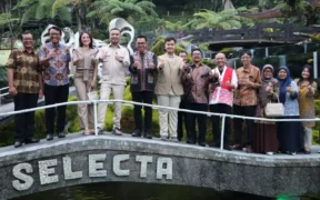 Wamen Kebudayaan RI, Giring Ganesha meresmikan Taman Rekreasi Selecta sebagai Living Museum, Sabtu (8/11/2025).
