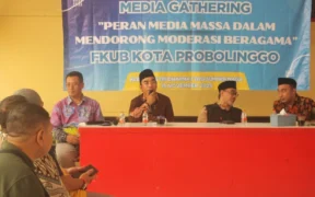 Kegiatan media gathering digelar Forum Kerukunan Umat Beragama (FKUB) Kota Probolinggo pada Sabtu siang (15/11/2025)