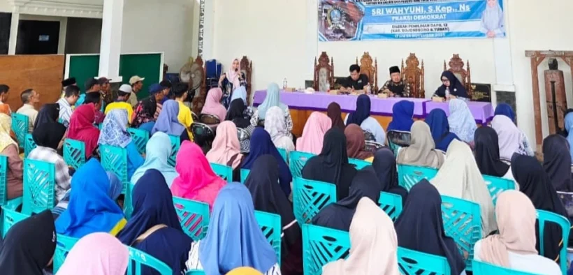 Sri Wahyuni serap Aspirasi warga Desa Klampok, Kecamatan Kapas, Kabupaten Bojonegoro