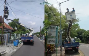 Dishub Kabupaten Jombang terus melakukan pemeliharaan dan perbaikan jaringan Penerangan Jalan Umum (PJU) di berbagai wilayah