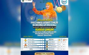 Jawa Timur kembali meraih Juara Umum OPSI Nasional 2025