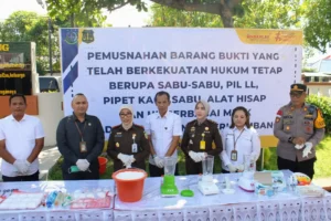Kejari Jombang Musnahkan Puluhan Barang Bukti Jelang Nataru