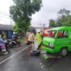 Kecelakaan lalu lintas kembali terjadi di Pakisaji, Sebuah L300 minibus Menabrak truk box Mitsubishi Canter, 2 orang Penumpang Luka-luka
