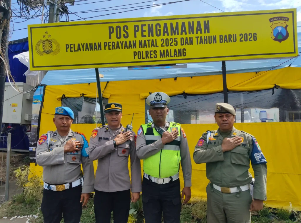 Update Nataru: Arus lalu lintas, wilayah Malang Raya, tepatnya di Kepuharjo, Kecamatan Karangploso, Kabupaten Malang aman terkendali