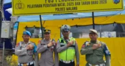 Update Nataru: Arus lalu lintas, wilayah Malang Raya, tepatnya di Kepuharjo, Kecamatan Karangploso, Kabupaten Malang aman terkendali