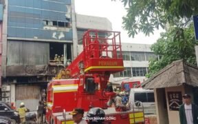 kebakaran gedung Terra Drone