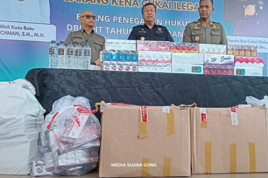 pemberantasan rokok ilegal Batu