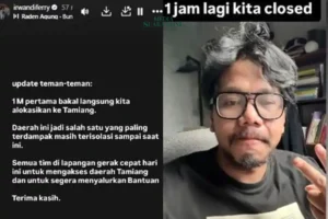 Ferry Irwandi Salurkan Rp 10,3 Miliar untuk Korban Banjir