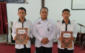 54 warga binaan pemasyarakatan (WBP) (Lapas) Kelas I Malang beragama Nasrani menerima remisi khusus Natal 2025