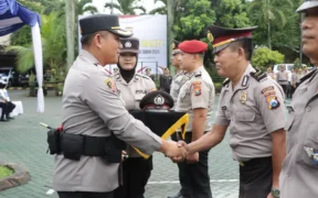Sebanyak 137 personel resmi naik pangkat dalam upacara kenaikan pangkat reguler dan pengabdian periode 1 Januari 2026