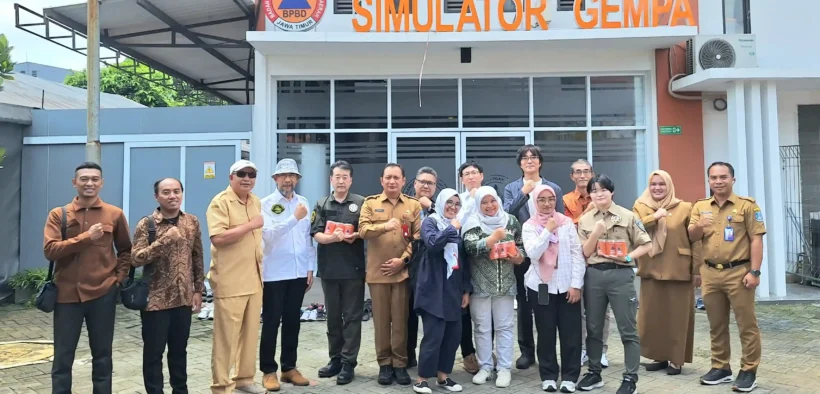 olaborasi Pemanfaatan Drone untuk Mitigasi Bencana, Tim CIS Jepang dan BRIN Kunjungi BPBD Jatim