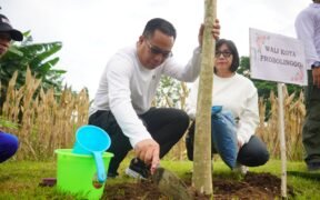 Pemkot Probolinggo tanam 100 pohon lewat gerakan Sahabat Pohon di RTH Maramis–Kanigaran untuk meningkatkan kualitas lingkungan
