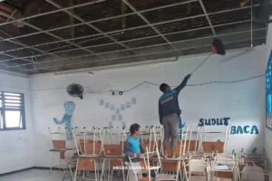 Plafon Runtuh SMPN 60 Surabaya, Siswa Sempat Panik