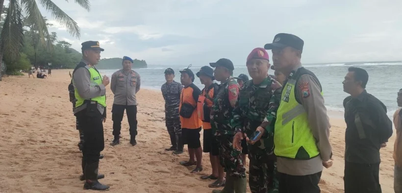 Nelayan Hilang di Balekambang, TNI-Polri dan SAR Sisir Pantai Selatan Malang