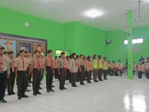 Pramuka Kota Malang Turunkan 100 Personel Bantu Mujahadah Kubro 1 Abad NU