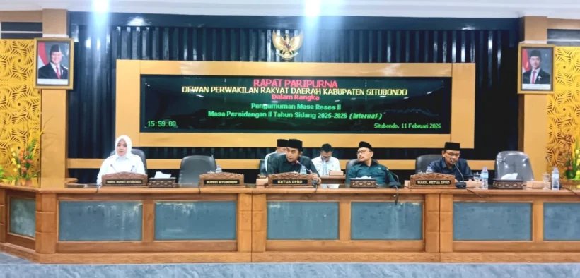 DPRD Kabupaten Situbondo menggelar rapat paripurna dengan agenda Persetujuan dan Pembahasan Perubahan Perda BMD