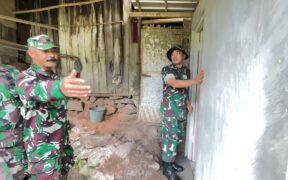 Pembangunan MCK dan Jalan TMMD Ditinjau Langsung Dansatgas