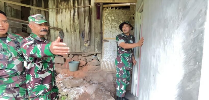 Pembangunan MCK dan Jalan TMMD Ditinjau Langsung Dansatgas