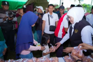 Titik ke-23 Pasar Murah Khofifah Hadir di Singosari, Malang