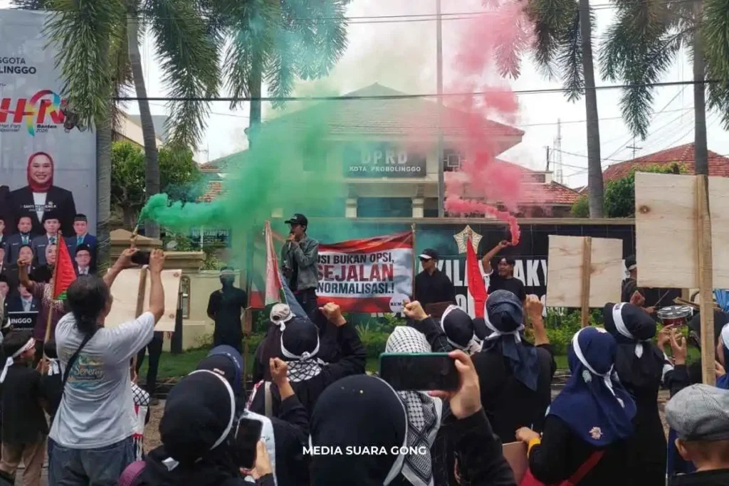 aksi solidaritas Palestina Probolinggo
