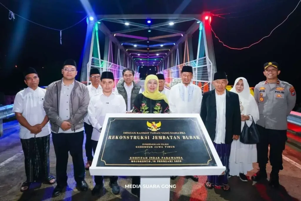 Jembatan Bubak Mojokerto Diresmikan