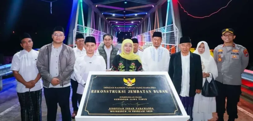 Jembatan Bubak Mojokerto Diresmikan