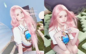 Visual Baru Carmen Bikin Heboh! Rambut Pink Jadi Senjata Comeback Hearts2Hearts