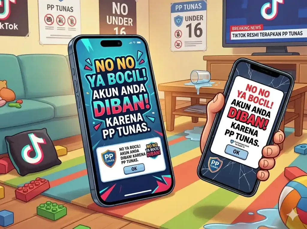 TikTok resmi patuhi PP Tunas per 28 Maret 2026. Batasi akun bocil di bawah 16 tahun dan aktifkan 50+ fitur keamanan otomatis bagi remaja