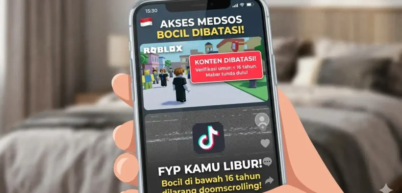 Buat para bocil yang masih di bawah umur, siap-siap buat say goodbye sementara sama fyp TikTok atau mabar di Roblox.