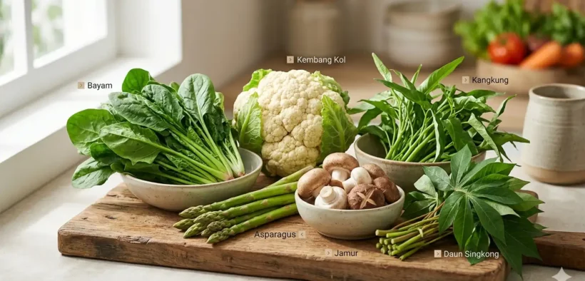 Beberapa sayuran mengandung Purin tinggi yang berdampak pada asam urat