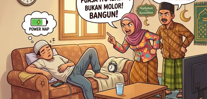 Dikira Pemalas, padahal tidur singkat alias Power Nap pas siang hari di bulan puasa itu adalah life hack biar performa kamu tetep gacor!