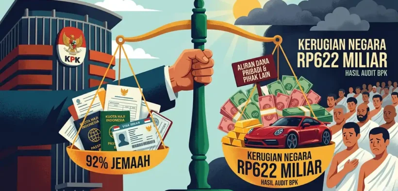 Kasus dugaan korupsi kuota haji 2024 yang ditangani KPK menjerat mantan Menteri Agama Yaqut Cholil Qoumas