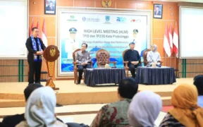 High Level Meeting TPID dan TP2DD bahas stabilitas harga, distribusi pangan, hingga percepatan transaksi digital di Kota Probolinggo.