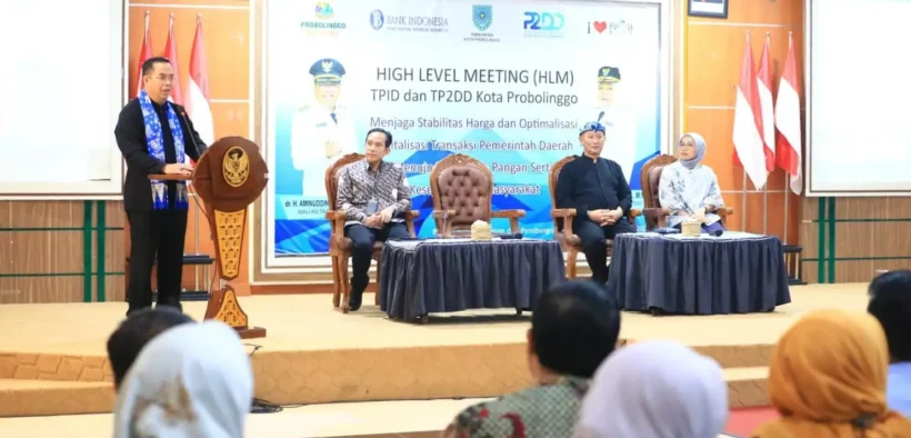 High Level Meeting TPID dan TP2DD bahas stabilitas harga, distribusi pangan, hingga percepatan transaksi digital di Kota Probolinggo.