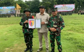 Program TNI Manunggal Membangun Desa (TMMD) ke-127 Tahun 2026 yang dilaksanakan oleh Kodim 0823 Situbondo resmi ditutup