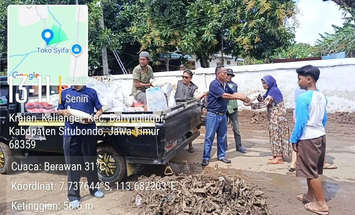 Solidaritas kemanusiaan! FDS bergerak cepat membantu warga terdampak banjir bandang di wilayah Besuki dan sekitarnya.