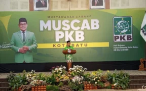 Musyawarah Cabang (Muscab) Partai Kebangkitan Bangsa (PKB) Kota Batu berlangsung di Hall Arjuna, Selecta, Sabtu (28/3/2026) malam.