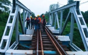 penertiban perlintasan liar jalur kereta
