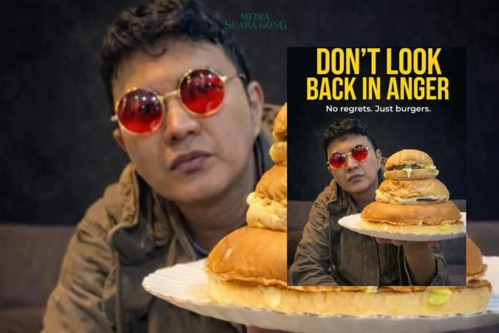 Siapa yang sangka, setelah bikin telinga kita "terngiang-ngiang" sama Look at the Stars Lord Aldi Taher kini Promosikan Burger miliknya