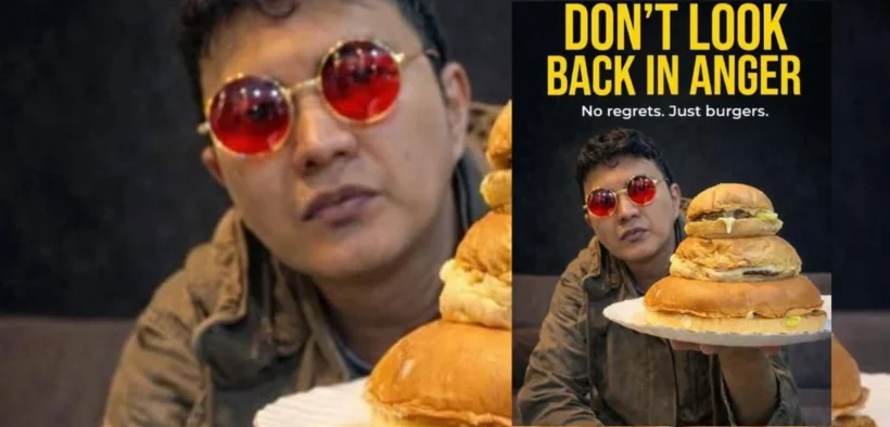 Siapa yang sangka, setelah bikin telinga kita "terngiang-ngiang" sama Look at the Stars Lord Aldi Taher kini Promosikan Burger miliknya