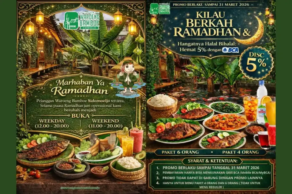 Paket Bukber Spesial Waroeng Bamboe Sidomulyo