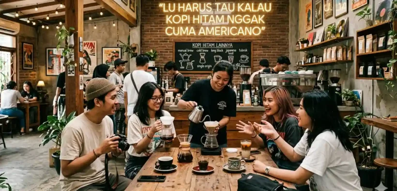Kita buka Mata dan lidah lu kalau ada opsi lain dari Kopi Hitam selain americano yang lebih masuk buat personality lu.