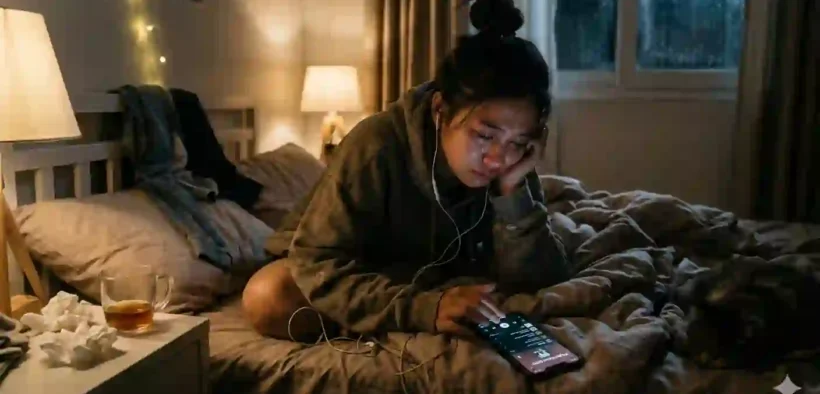 Lagu galau emang udah jadi starter pack wajib anak muda zaman Now, Tapi tau ga kamu Playlist Lagu Galau mu itu bisa berdampak terbalik lo!